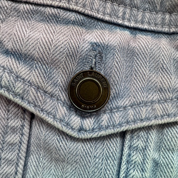 Saint Laurent Degrade Denim Trucker Jacket $1,190 - Picture 6 of 12
